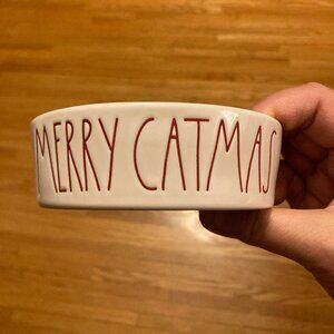 Rae Dunn 'Merry Catmas' Cat Food Water Dish